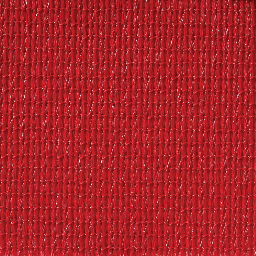 Commercial shade structure fabric material in Cherry Red